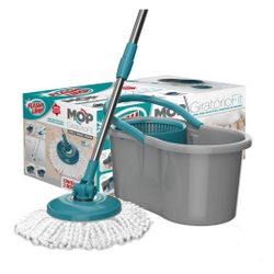 Mop Giratório Fit Flash Limp 360º Com Cap/ 8l Menor preço em Mop Giratório Fit Flash Limp 360º Com Cap/ 8l