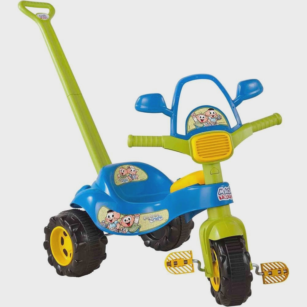 Motoca Triciclo Tico-Tico Com Proteção e Cabo Meg - Magic Toys