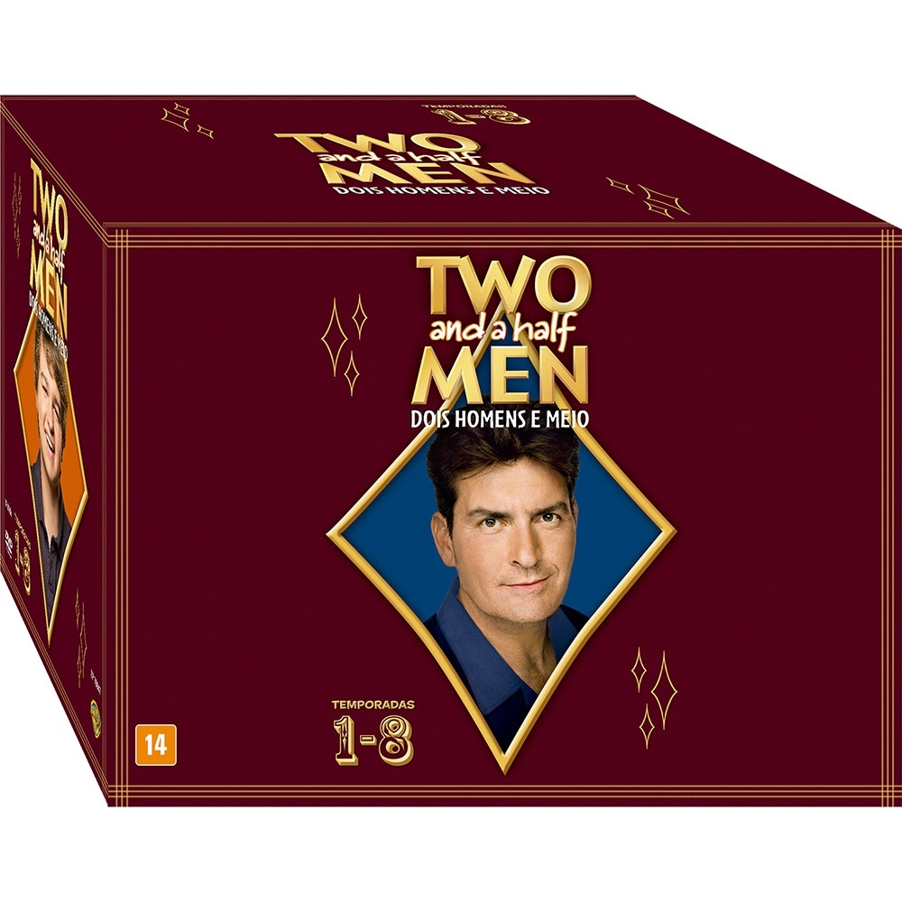 Coleção dvd - Two And a Half Men: Dois Homens e Meio: 1-8 Temporadas (28  Discos) em Promoção na Americanas