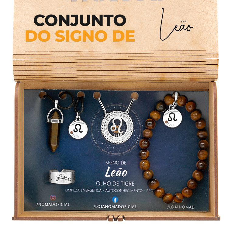 KIT PINGENTE DO SIGNO DE LEÃO COM 6 CORES