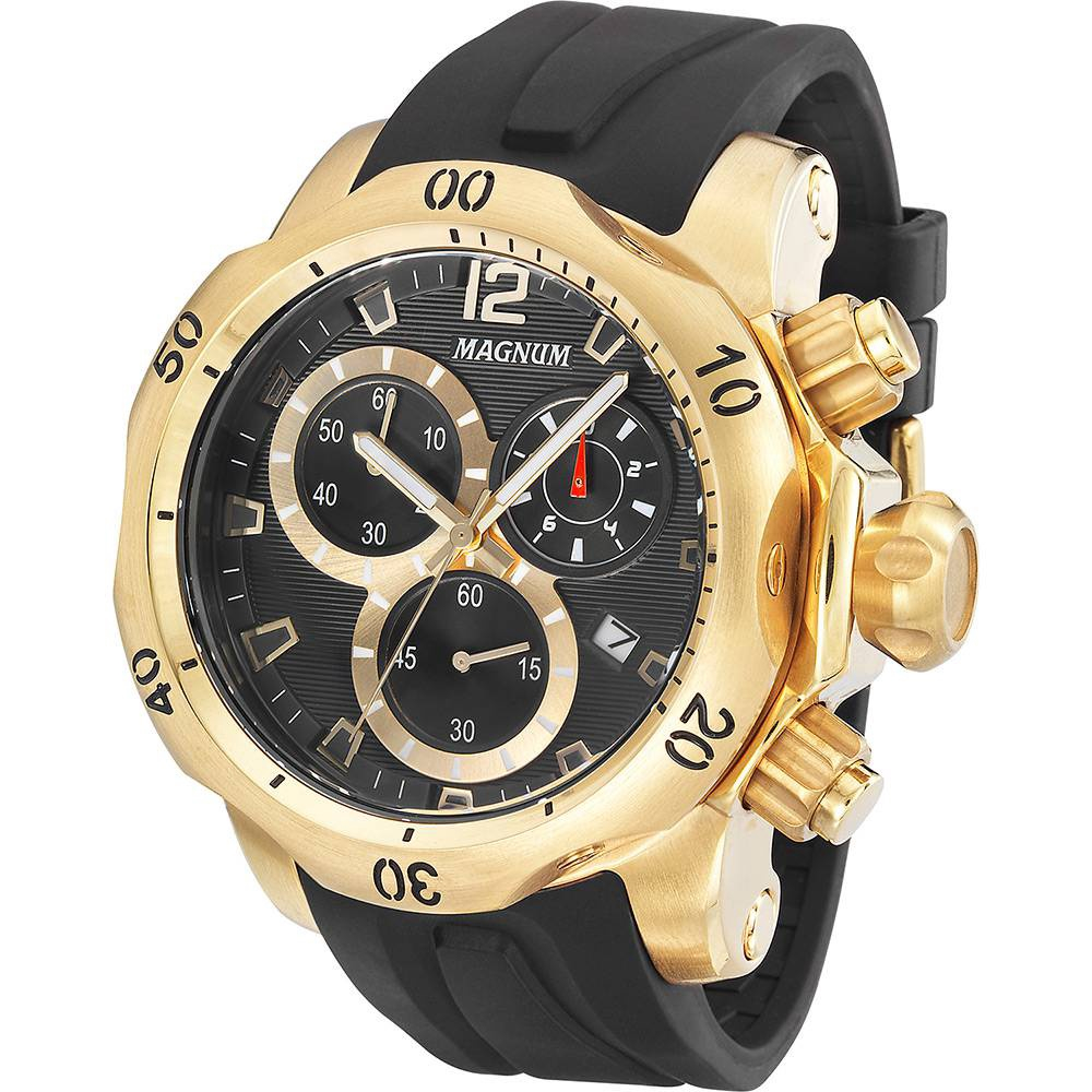 RELÓGIO MASCULINO DOURADO MAGNUM MA31355H