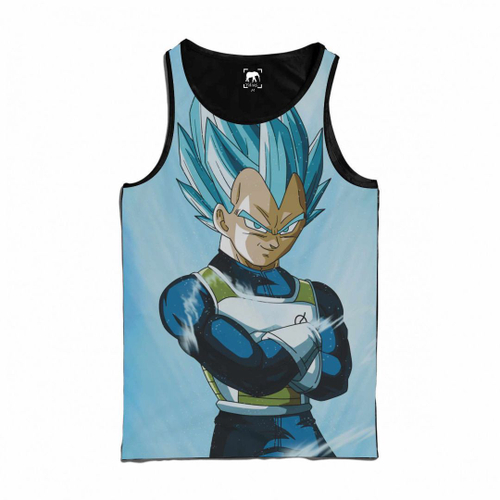 Blusa De Moletom Dragon Ball Vegeta Super Saiyajin Blue Anime