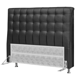 Cabeceira Casal Dama PVC Preto - Simbal é boa?