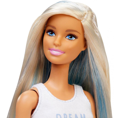 Boneca Barbie Extra Loira Mechas Azul Nº 16 Mattel Hhn08