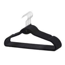 Kit 60 un Cabides De Veludo Antideslizante Gancho Preto Menor preço em Kit 60 un Cabides De Veludo Antideslizante Gancho Preto