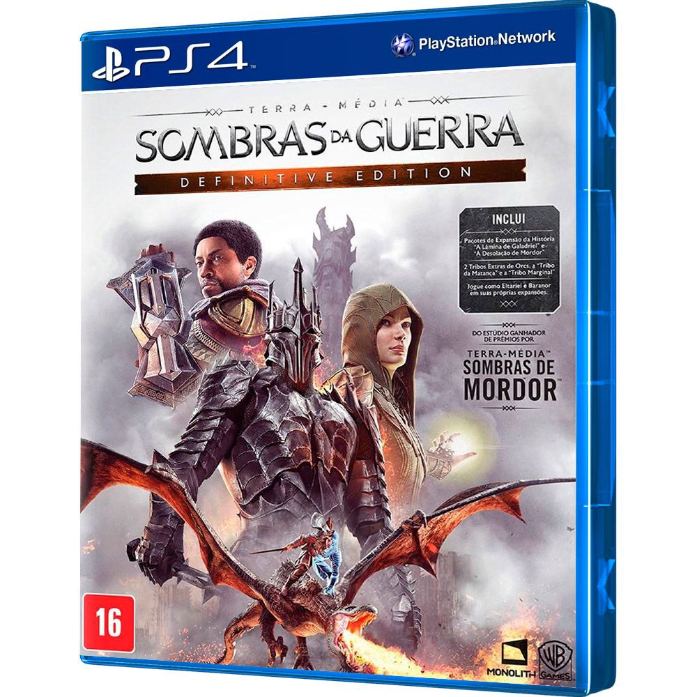 Game Ps4 Sombras Da Guerra