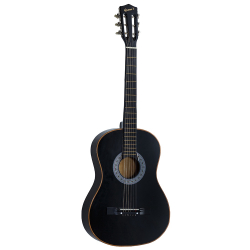 Violão preto 6 cordas de aço D137516 Conthey Menor preço em Violão preto 6 cordas de aço D137516 Conthey