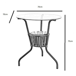 Menor preço em Conjunto Mesa com 4 Cadeiras Alice - Alegro - Castanho