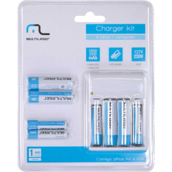 Carregador de Pilha Com 4 Pilhas aa 2500 mha e 4 Pilhas aaa 1000MHA CB093 Bivolt multilaser é boa?