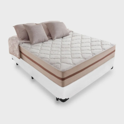 Cama Box Viúva + Colchão De Molas Ensacadas - Anjos - Classic - 128x188x57cm Menor preço em Cama Box Viúva + Colchão De Molas Ensacadas - Anjos - Classic - 128x188x57cm