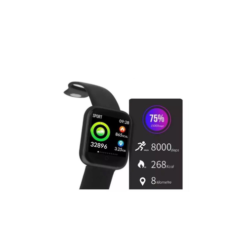relógio inteligente smartwatch p70 android ios lg samsung preto
