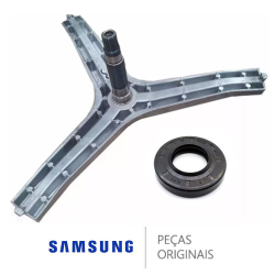 Kit eixo tripé + retentor lava E seca samsung - DC97-14370C Menor preço em Kit eixo tripé + retentor lava E seca samsung - DC97-14370C