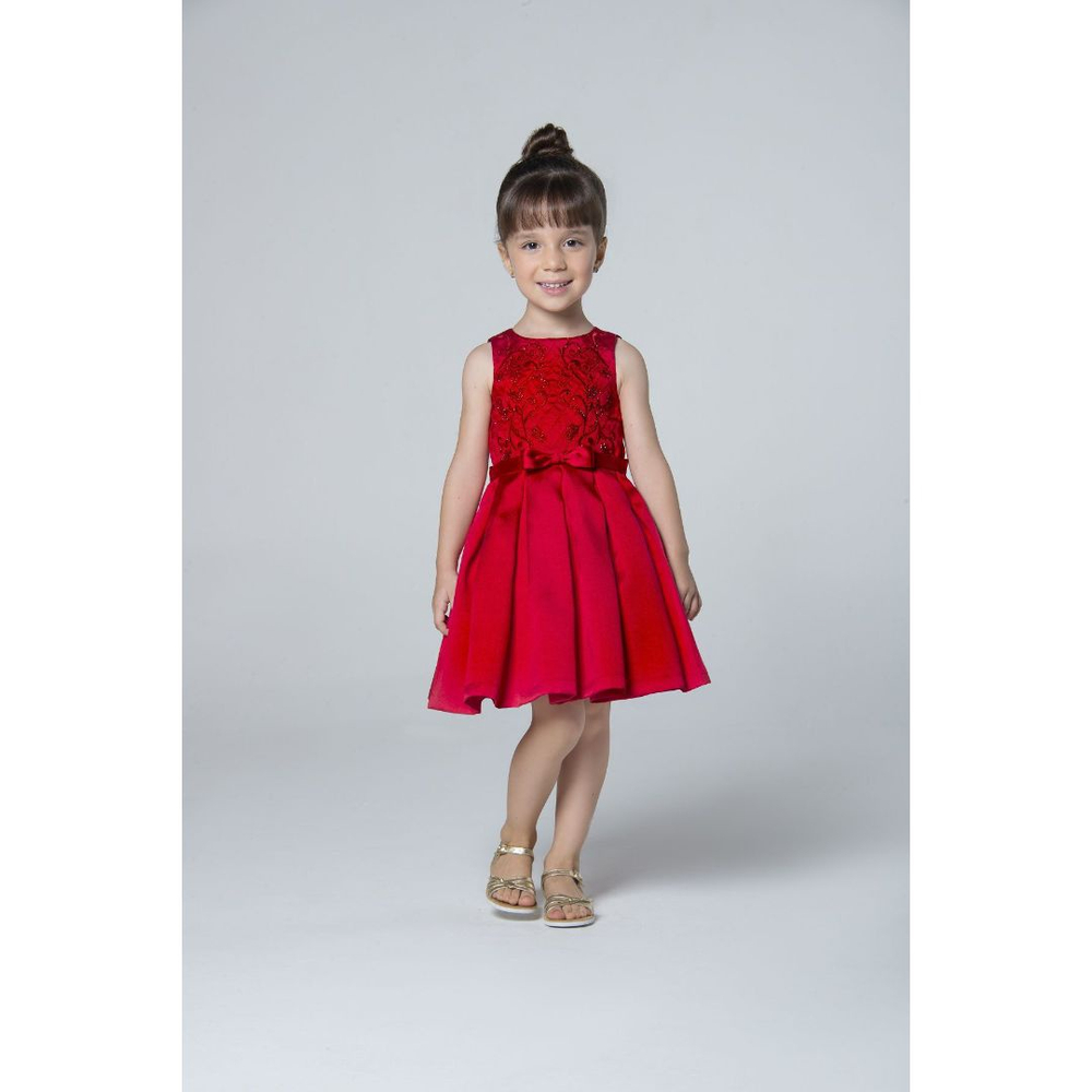 Vestido vermelho hot sale petit cherie