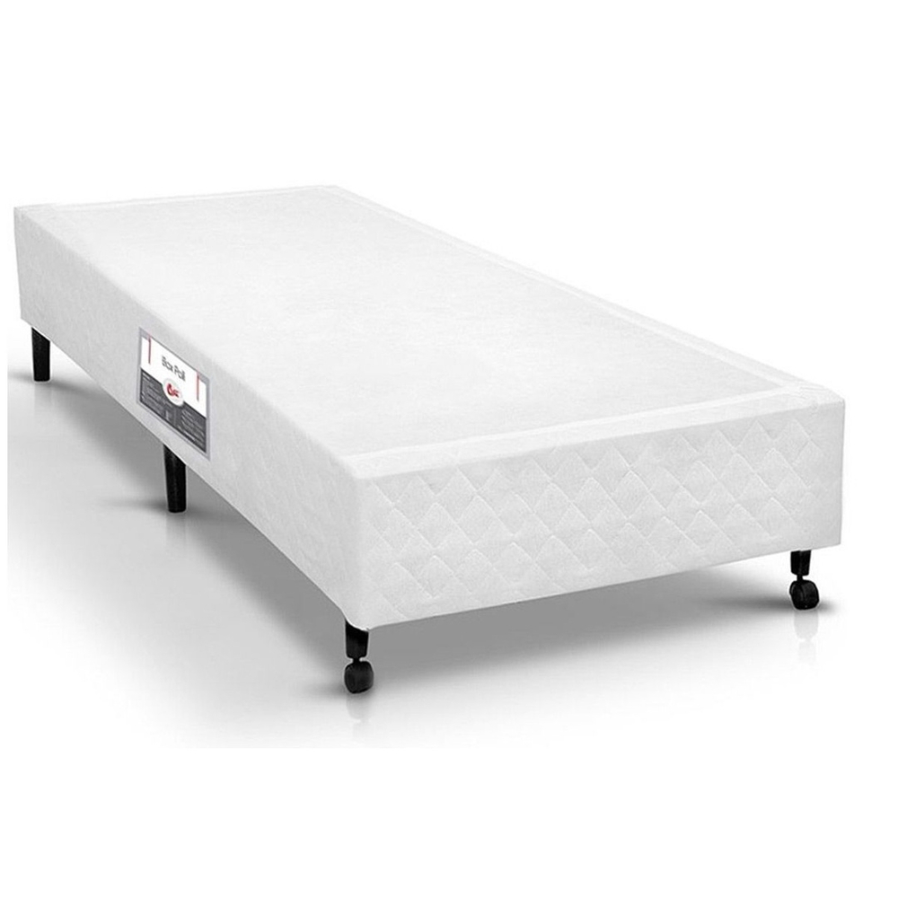 Cama Box Base Castor Poli Tecido White Solteiro 88 Submarino