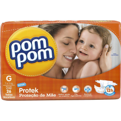 Fraldas Pompom Protek Jumbo G - 26 unidades é boa?
