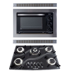 Kit Forno Elétrico Embutir E Cooktop Tripla Chama Safanelli