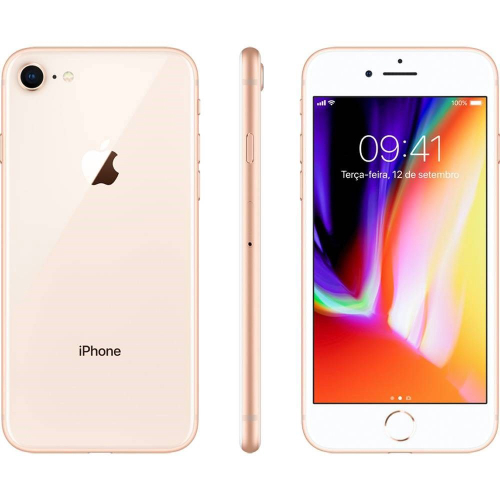 Usado iPhone 8 256GB Dourado Tela 4.7 delu em Promoção