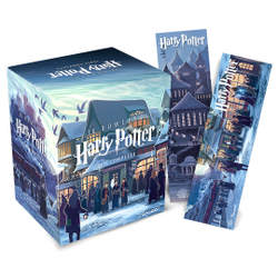 Livro - Box Harry Potter Scholastic - castelo (caixa azul) Menor preço em Livro - Box Harry Potter Scholastic - castelo (caixa azul)