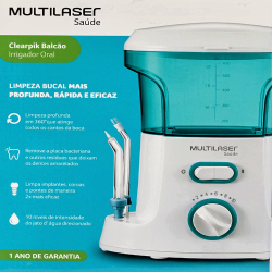 Irrigador Oral Clearpik Limp Prof 7 Bicos Multilaser Bivolt Menor preço em Irrigador Oral Clearpik Limp Prof 7 Bicos Multilaser Bivolt