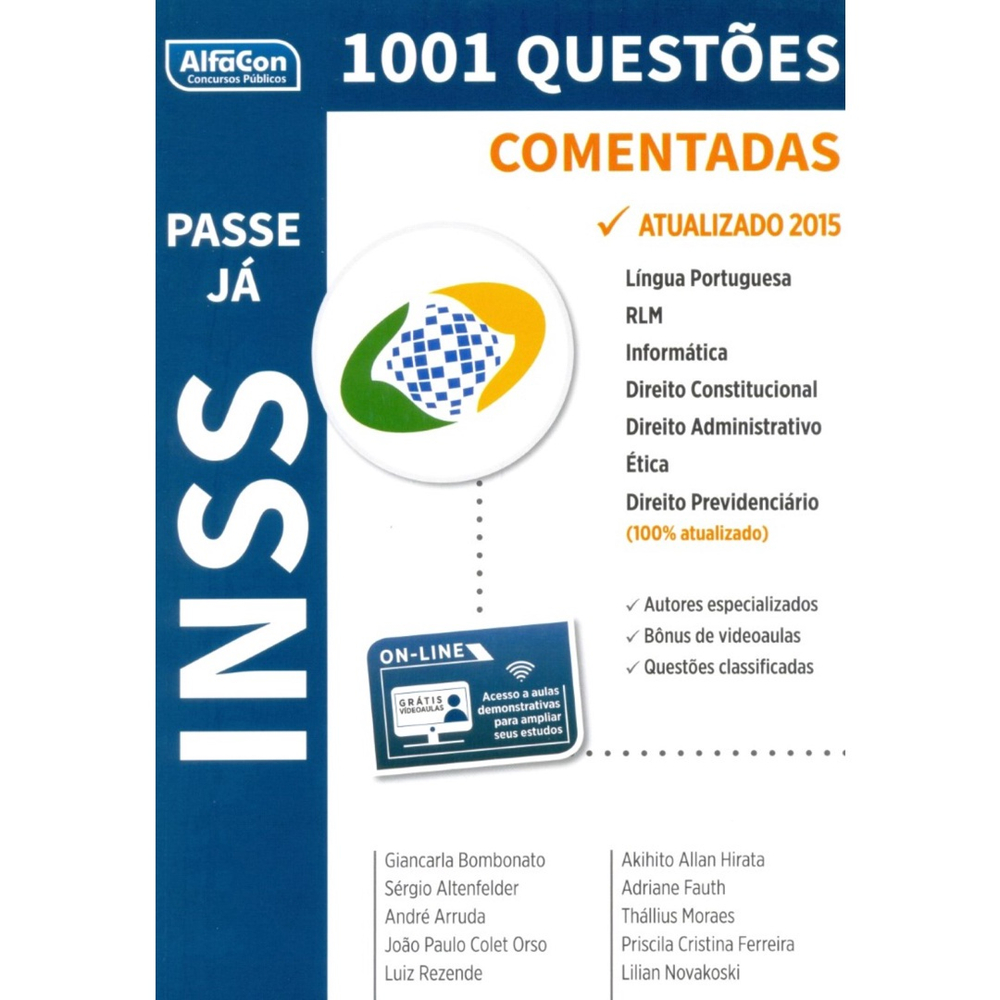 Livro - 1001 Questões Comentadas INSS Em Promoção | Ofertas Na Americanas