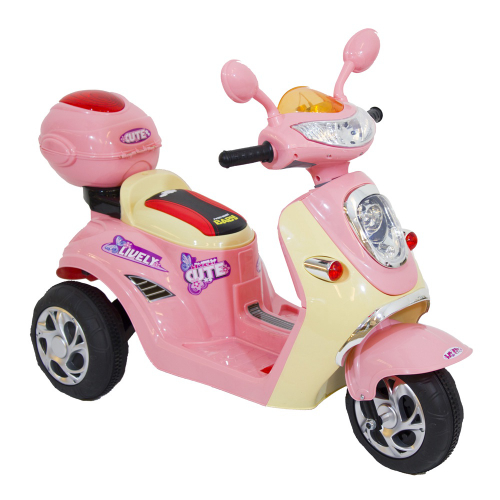 Mini Moto Elétrica Infantil XT3 2 Marchas 6V - Rosa