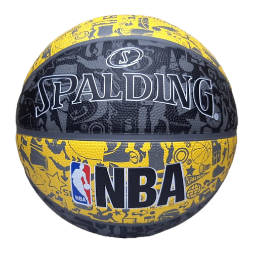 Bola Basquete Spalding Graffiti, Amarelo e verde, 7 : : Esporte