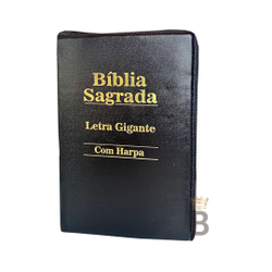 Bíblia Sagrada Letra Gigante - Ziper - Preta - c/ Harpa Cristã é boa?