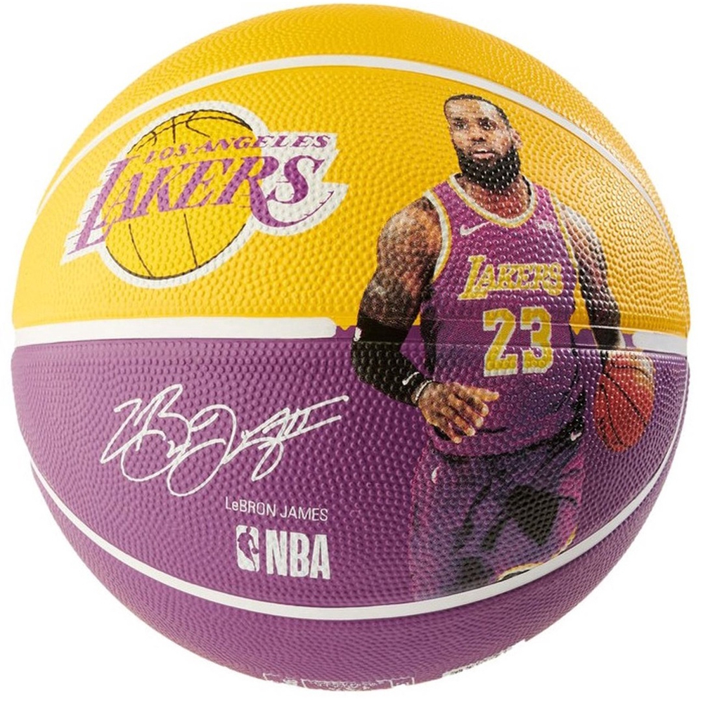 Bola de Basquete Los Angeles Lakers Lebron James 6 Wilson NBA em Promoção