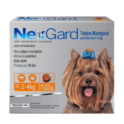 Antipulgas Nexgard Cães 2 a 4kg Merial 1 tablete Menor preço em Antipulgas Nexgard Cães 2 a 4kg Merial 1 tablete