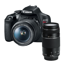 Câmera Canon T7 + Lente 18-55mm + Lente 75-300mm é boa?