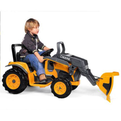 Menor preço em Mini Escavadeira Elétrica John Deere Construction Loader 12v - Peg Perego