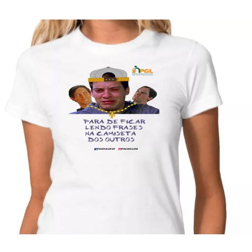 Camiseta Pare de ficar lendo frases nas camisetas dos outros