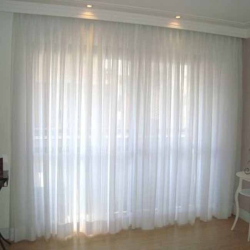 Cortina Voil Priori Sala Quarto 3,00m x 2,50m Ilhós Cromado - Branco Menor preço em Cortina Voil Priori Sala Quarto 3,00m x 2,50m Ilhós Cromado - Branco