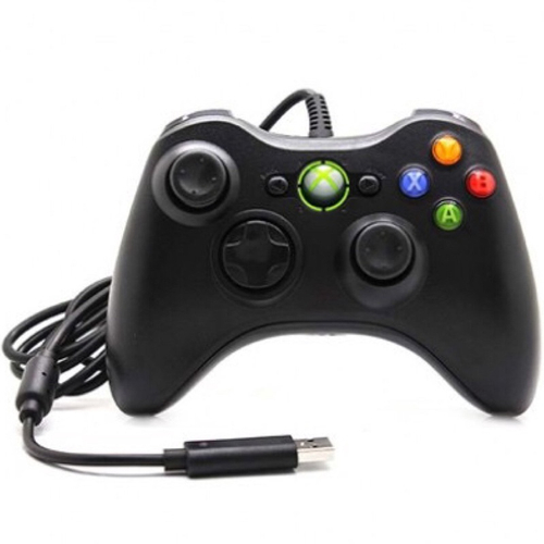 Controle Com Fio Xbox 360 Pc Computador 2 Metros Cabo Usb X Box