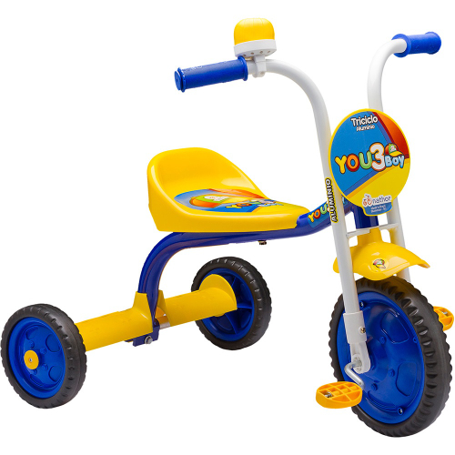 Triciclo de criança Motoca Infantil lazer do Bebe Nathor - Verde