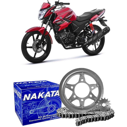 Kit Relação-Transmissão Yamaha Fazer 150/ Factor 150 ( Brandy + Kmc) - Kit  Relação para Moto - Magazine Luiza