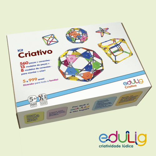 Quebra-cabeça Edulig Puzzle 3D Pirâmide - 144 peças e conexões - 6