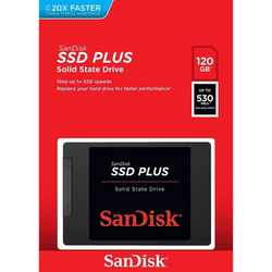 Hd Sandisk Ssd Plus 2.5 Sata Iii Solid State Drive 120 Gb Menor preço em Hd Sandisk Ssd Plus 2.5 Sata Iii Solid State Drive 120 Gb