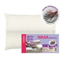 Travesseiro Duoflex Nasa Viscoelástico Cervical 50x70cm NN2109 Menor preço em Travesseiro Duoflex Nasa Viscoelástico Cervical 50x70cm NN2109