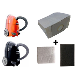 Kit Com 6 Sacos Descartáveis Aspirador De Pó Electrolux Trio + Filtros Motor Menor preço em Kit Com 6 Sacos Descartáveis Aspirador De Pó Electrolux Trio + Filtros Motor