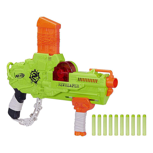 Brinquedo Lançador De Dardos Nerf Zombie Strike RevReaper em