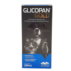 Glicopan Gold 250ml Vetnil Suplemento Animais Menor preço em Glicopan Gold 250ml Vetnil Suplemento Animais