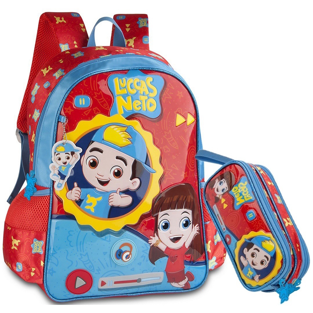 Mochila Costas Escola Infantil Aventureiros Luccas Neto-clio