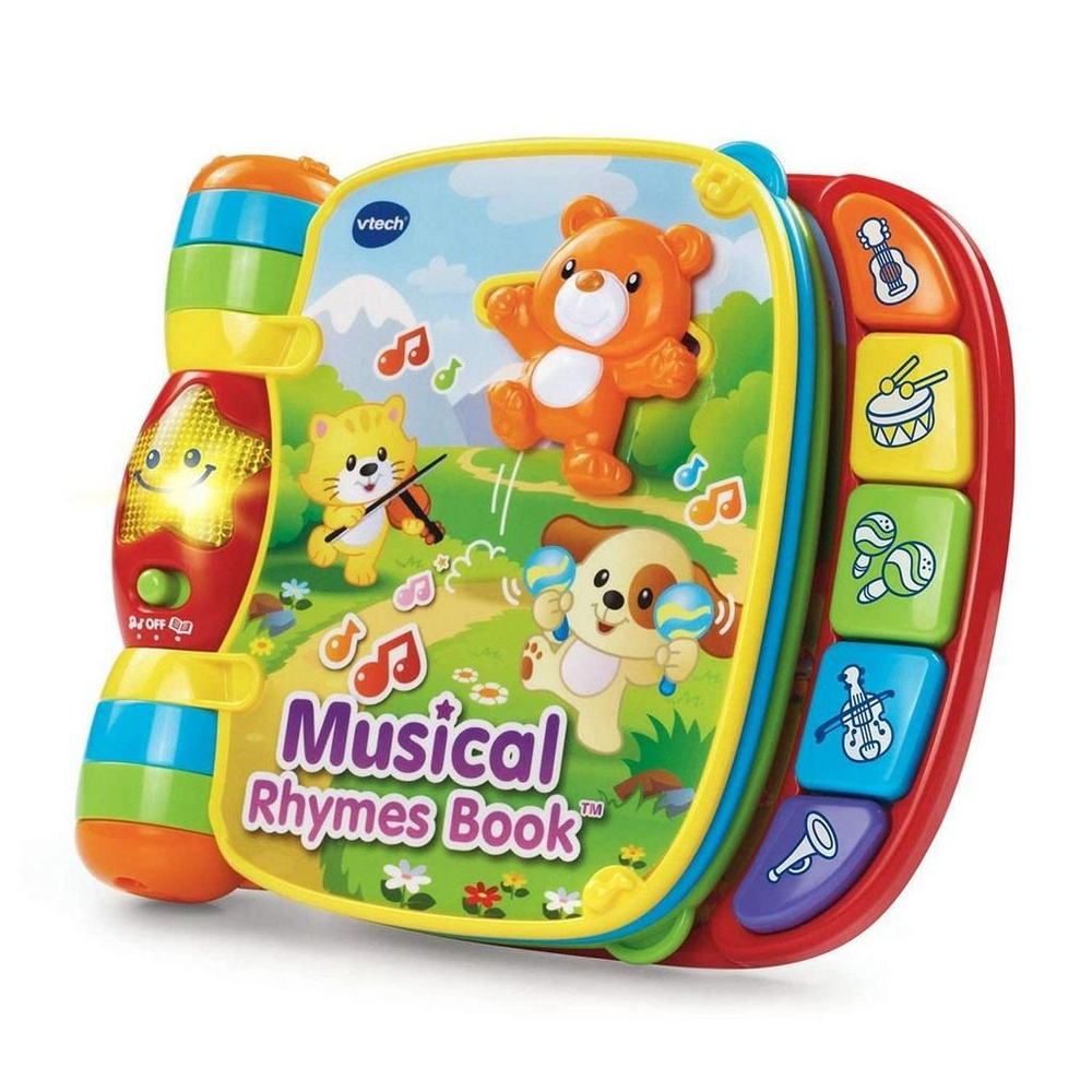 Livro Interativo Musical Brinquedo Infantil Com Rimas Vtech Para Beb 