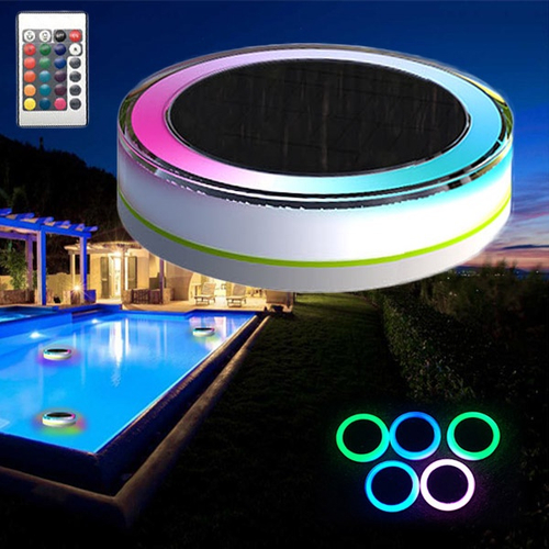 Controle Remoto Solar Power Led Colorido Piscina Luz Jardim Lampada Flutuante A Prova D Agua Nas Americanas