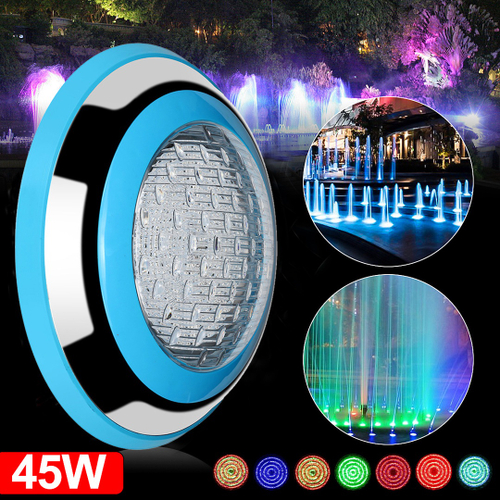 12v 45w 1500lm Led Piscina Fonte De Luz Aquario Underwater Spa Lampada Ip68 Impermeavel Rgb 7 Cores W Controle Remoto Alterar Cores Padroes Nas Americanas