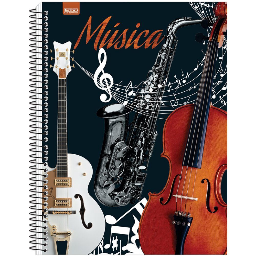 Capas para Caderno de Música e Instrumentos Musicais