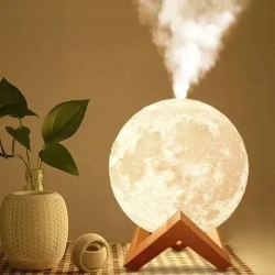 Umidificador Aromatizador Luminária abajur Lua Cheia 3D Menor preço em Umidificador Aromatizador Luminária abajur Lua Cheia 3D