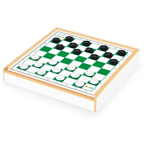 Jogo ludo com tabuleiro de madeira mdf + 1 dado E 16 pinos em