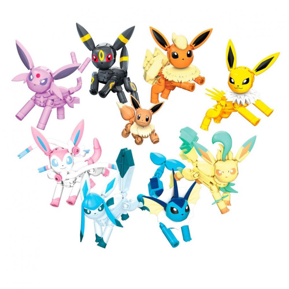 Blocos de Montar Pokémon Evolução Final de Eevee Mega Construx GFV85 Mattel  no Shoptime